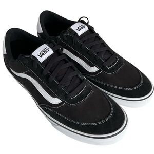 Vans Brooklyn LS Black/White Lace Up Skate Sneakers Men’s Size 15